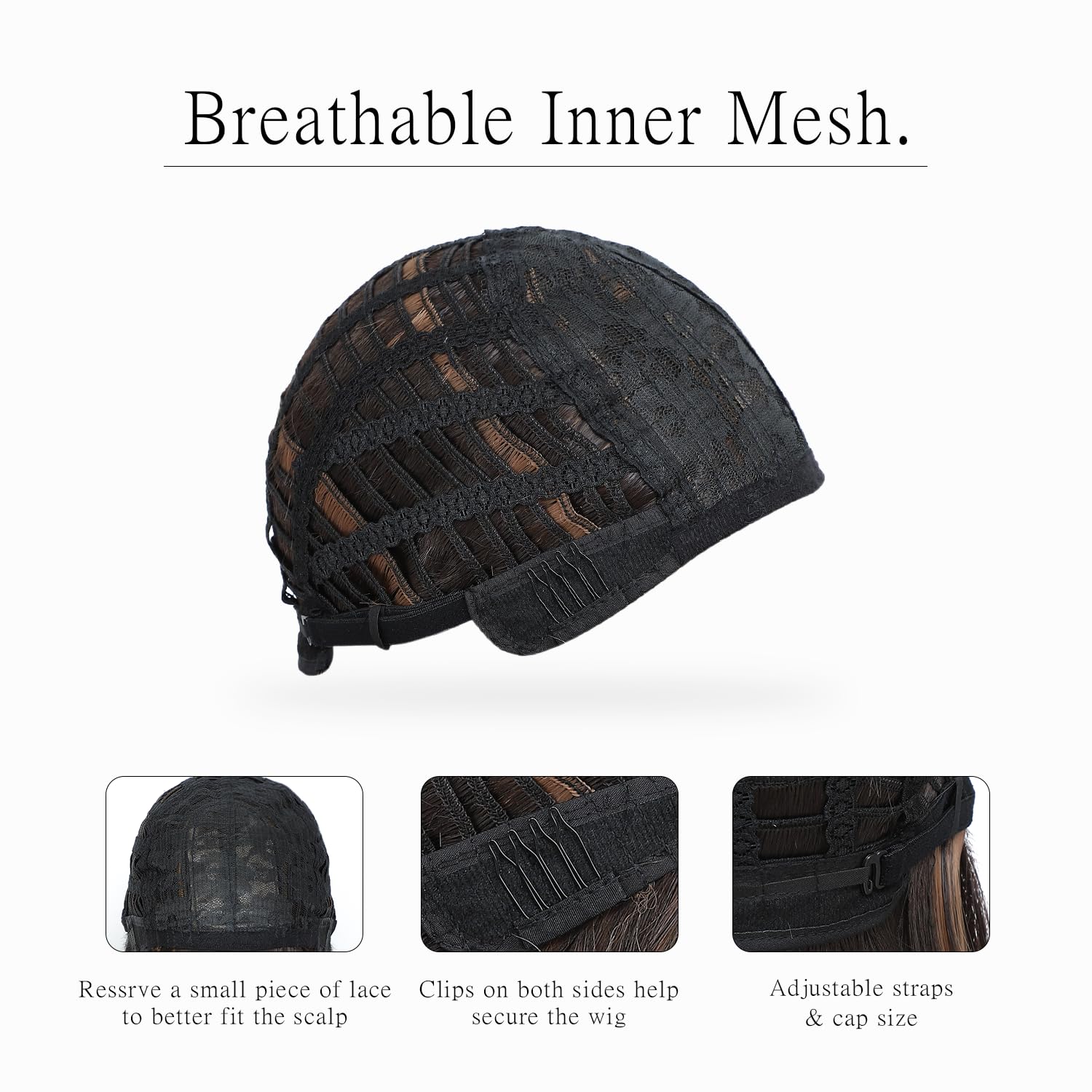 Brown Mix Light Brown Bob Wigs With Bangs 12 inch Short Straight Synthetic Shoulder Length Wig For Women Heat Resistant Bob Wig Style for Daily Party Cosplay (4/30, 12 Inch)